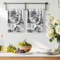 thumbnail image 3 of Grey Architecture Kitchen Towels Set of 3, Abstract City Vintage Eiffel Tower Absorbent Dish Towels for Kitchen, Microfiber Hand Towel, Quick Drying Tea Towel for Cleaning Decorative Dishcloths, 3 of 7