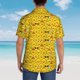 thumbnail image 4 of Balery Cute Funny Chicken Camisas hawaianas de manga corta para hombre, camisas playeras de corte holgado, camisas de vacaciones con botones,XX-Large, 4 of 7