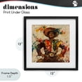 thumbnail image 4 of Stupell Industries Modern El Mexicano with Paint Splatters Black Framed Print Under Glass, 13 x 13, by Marta Wiley, 4 of 8