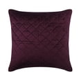thumbnail image 5 of The HomeCentric Toss Pillow Cover Decorative Purple Pack of 2 16"x16" (40x40 cm) Pillow Cover&nbsp;For Sofa Velvet Quilted & Geometric Pillowcase&nbsp;With Zipper Solid Modern - Purple Soul, 5 of 10