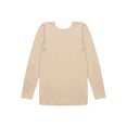 thumbnail image 4 of Haitryli Kids Thermal Underwear Warm Base Layer Tops Girls Slim Shirts Long Sleeve Tunics Tee Type A Nude 7-10, 4 of 7