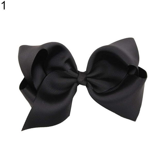Lovely Baby Toddler Girl Little Princess Big Bow Grosgrain Ribbon Hair Clip Gift