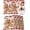 Red Beige, variant on Christmas Placemats Set of 4 Gingerbread Man Place Mats Candy Cane Linen Red Stripes Table Mats for Dining Kitchen Table Winter Holiday Dinner Party Home Xmas Decorations 13x19 Inch