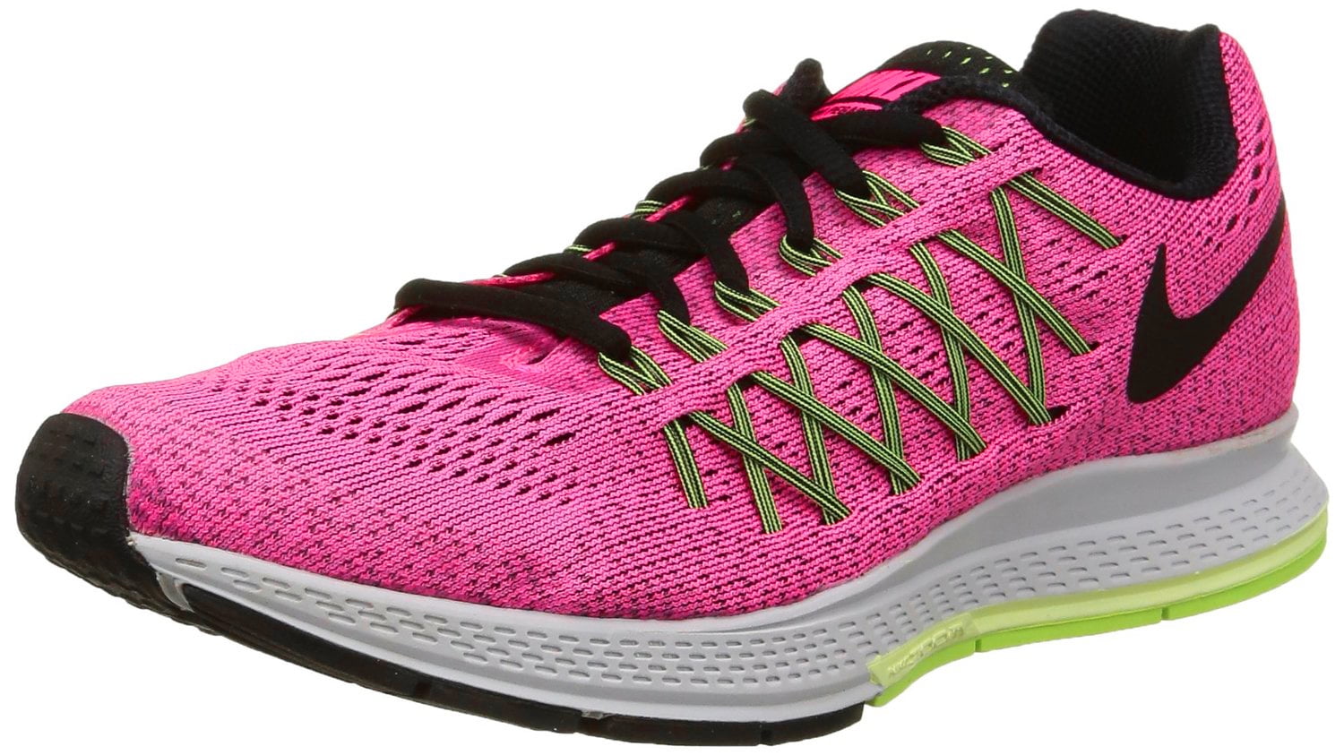 Nike Women's Air Zoom 32 Running Shoe-Pink Power/Black/Volt - Walmart.com