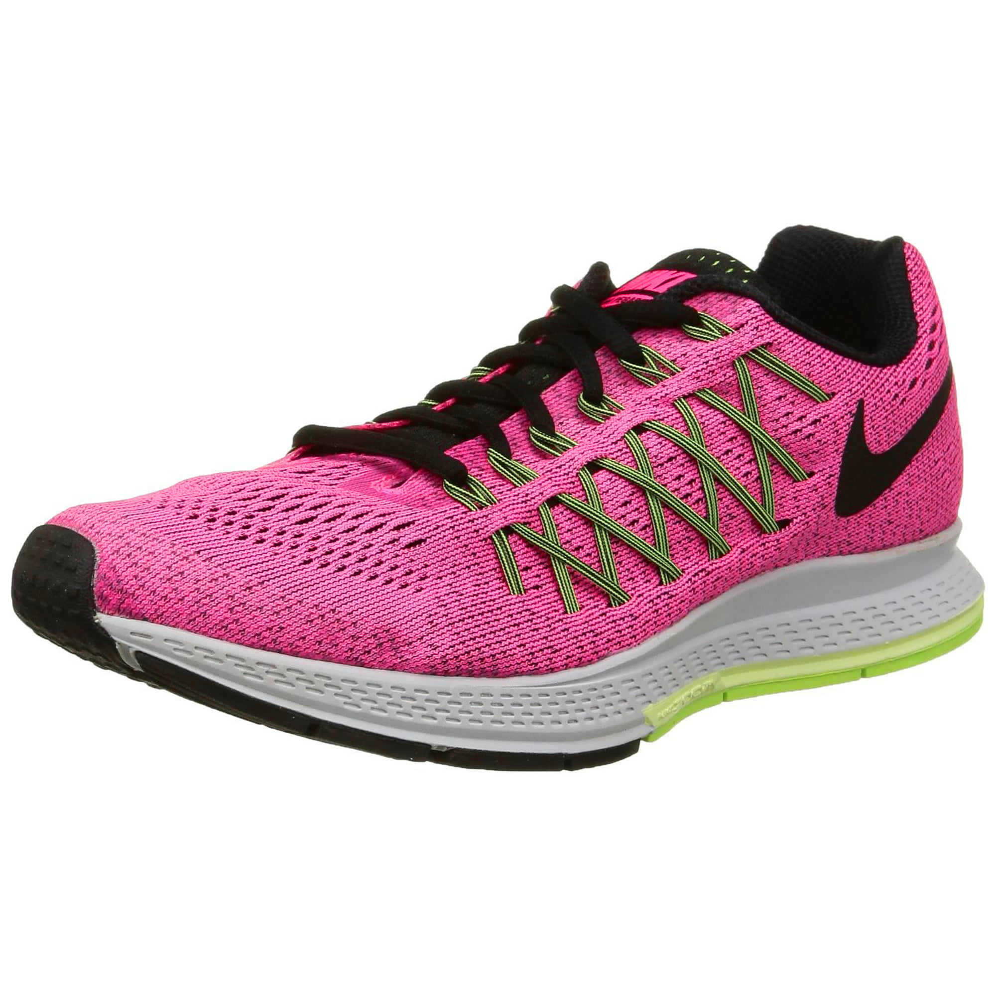 Nike Women's Air Zoom Pegasus 32 Running Shoe-Pink Power/Black/Volt -