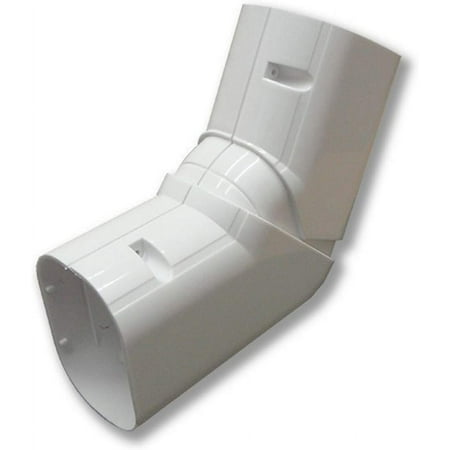 

Ductlessaire - Premium 4 Inch 90-120º Horizontal Elbow Mini Split Line Set Cover Kit - Protection For Ductless Mini Split/Central Air Systems - Easy Installation - Ideal For Air Conditioners
