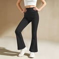 thumbnail image 5 of ZBSOKO Girls Yoga Pants High Waisted Stretch Full Length Flare Leggings Solid Color Pull On Athletic Trousers 3-15Y Workout Fashion Pant, 5 of 6