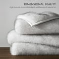 thumbnail image 2 of EVERGRACE Luxury Faux Fur Throw Blanket, Soft Fluffy Faux Mink Blankets for Bed, Couch, Sofa, Thick Cozy Plush Warm Fur Throws with Reversible Velvet, Frosted White Wolf, 50"x60", 2 of 8