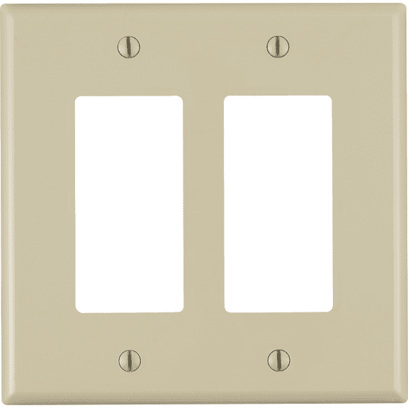 Leviton GFCI Receptacle — Decora® Rocker-Style Design in Ivory — UL Listed for US Residential Electrical Code Compliance, Drop-in NEC-Standard Wiring