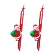 thumbnail image 3 of BESTSKY Climbing Santa on Ladder with Music,Santa Climbing Ladder to Tree Animated Holiday Party Home Wall Christmas Tree Decoration Xmas Gift, 3 of 7
