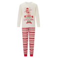 thumbnail image 4 of Conjunto de pijamas familiares navideños a juego, camiseta de manga larga con estampado de oso y pantalones con estampado de luces, ropa de dormir para estar en casa, 4 of 4