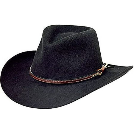 Stetson Men's Bozeman Outdoor Hat (Black, Medium)