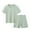 Light Green, variant on REDARER Kids Summer Soft Short Sleeve & Shorts 2PC Breathable Loungewear Pajama Set,6-7 Years