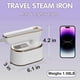 thumbnail image 3 of Travel Steamer Iron Portable Folding Handheld Garment Fabric Steamer For Traveling, 3 of 5