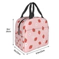 thumbnail image 3 of Fotbe Hand Drawn Strawberry Bolsa Térmica con Estampado y Forro de Aluminio Grueso Bolsa de Almuerzo con Bolsillo Frontal para Hombres y Mujeres, Ideal para Trabajo, Escuela, 3 of 8