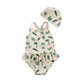 thumbnail image 1 of Traje de baño Floral de una pieza con espalda descubierta para niñas, Bikini para bebé, traje de baño con sombrero, vacaciones en la playa a prueba de sol, traje de baño elegante para niños pequeños, 1 of 5