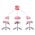 thumbnail image 4 of Silla con ruedas Saddle Stool con respaldo Antlu Pink, 4 of 6