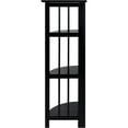 thumbnail image 6 of Casual Home 315-12 4-Shelf Corner Folding Bookcase, Black, 6 of 11