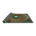 thumbnail image 2 of Ahgly Company Indoor Round Medallion Turquoise Blue Traditional Area Rugs, 8' Round, 2 of 4
