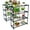 35 inch x 12 inch x42 inch, variant on Pinypikaka 2 Pack Plant Racks 4 Tier Garden Greenhouse Steel Staging Shelving Plant, 42" Tall Garage Storage Racking