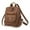 Brown, variant on Women Backpack Purse PU Leather Designer Anti-theft Travel Backpack Fashion Shoulder Handbag(Size (L)11.81" x (W)6.7" x (H)11.41")