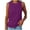 Purple, variant on Beach Vacation Clothes for Women Casual Tops for Work Crop Tops Women Pack Colla Sleeveless Blouses Concert Bra Top Undershirts Band 13 Outdoor Foam Tunic Top Girl Vest Sleeveless Round Beige M