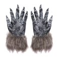 thumbnail image 4 of Guantes de para Halloween, disfraz de hombre , guantes de regalo, manos de , patas, guantes de garra para cosplay, juegos de Salvador Dali Guantes de lobo de Halloween, 4 of 9