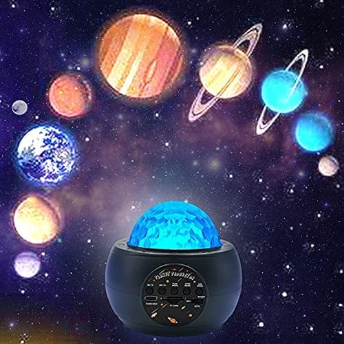 FYBTO Veilleuse de projecteur de planète de système solaire, lumière de  projecteur d'étoile de galaxie, haut-parleur Bluetooth de musique, lumière  de projecteur de chambre à coucher multicolore d'astronomie, cadeau  d'adulte d'enfants (planète) 