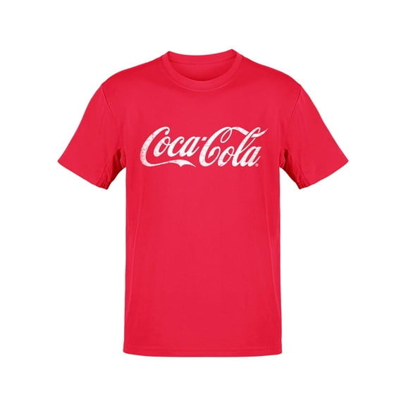 Officially Licensed Coca-Cola Classic Logo Distressed Design Women's T-shirt