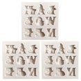 thumbnail image 1 of 3pcs Baking Cake Molds Fondant Molds Exquisite Silicone Molds for Dessert Shop, 1 of 2