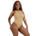 thumbnail image 3 of FOCUSSEXY One Piece Bodysuit for Women Tummy Control Sleeveless Racer Back Halter Neck Bodysuit Tank Tops Tummy Control Tops, 3 of 7