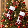 thumbnail image 4 of FeiFu Christmas Stockings Christmas Decorations Christmas Tree Pendants Traditional Stocking Design Suitable for Hanging on Tree or Fireplace Fits Home or Office Decor, 4 of 6