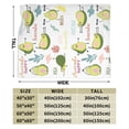 thumbnail image 3 of Kll Fleece Blanket Plush Throw Blanket Happy Avocado,Soft Fuzzy Cozy Flannel Blanket For Couch Sofa Bed.(50"X40"), 3 of 9