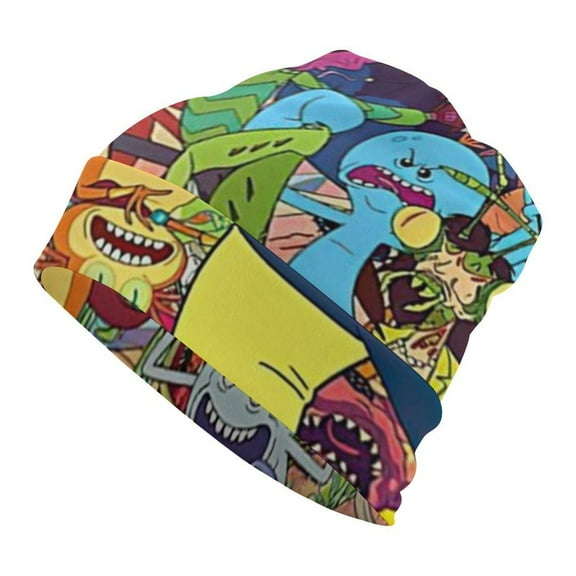 Rick And Morty Unisex Beanie Hats Cuffed Skull Cap Fall Winter Warm Hat Pullover Cap Leisure Cap for Women Men