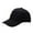 Black, variant on Men Women Black Baseball Cap Adjustable Curved Visor Hat