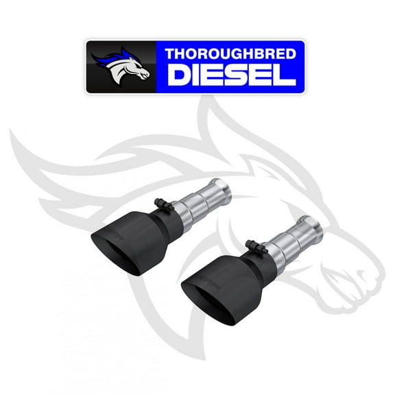 MBRP 19-24 Ram 1500 Classic 5.7L Hemi 5in OD Dual Wall Angle Cut T304 BLK CB Exhaust Tips - Pair