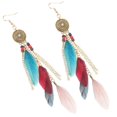thumbnail image 3 of Tassel Plume Earrings Showcasing Personal Style and Fashion, 3 of 5