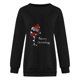thumbnail image 3 of Gibobby Sudaderas para mujer de Navidad Sudadera de mujer Cuello redondo Manga larga de copa de Navidad Casual Sudadera de Navidad(Negro,M), 3 of 4