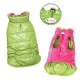 thumbnail image 1 of Klippo KJK059-L Reversible Parka Dog Vest with Ruffle Trim, Lime & Pink - Large, 1 of 1