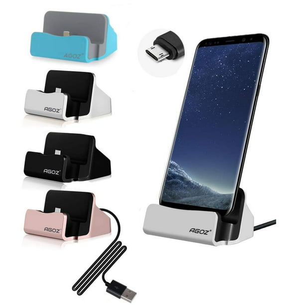 Agoz Micro USB Desktop Charging Dock Station Cradle Stand Holder for LG K40, K30, K10, K20 V, K20 Plus, Stylo Plus, Rebel, Zone 4, Aristo, Fiesta - Walmart.com