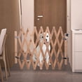 thumbnail image 3 of Valla plegable, puerta de aislamiento para mascotas, valla extensible para interiores y exteriores, puerta retráctil alta para perros para la entrada de la casa, 3 of 5