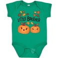 thumbnail image 3 of Inktastic Little Brother Pumpkins with Fall Leaves Boys Baby Bodysuit, 3 of 5