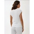 thumbnail image 7 of Textured Crew Neck Short Sleeve Top, 7 of 7