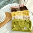 thumbnail image 3 of WBQ Baby Boys Girls Winter Vest Fleece Button Down Cute Soft Waistcoat Jackets, 3 of 6
