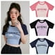 thumbnail image 2 of Sanrioed-Camiseta de manga corta con dibujos animados para niñas, Top corto con estampado de My Melody, Cinnamoroll, Kuromi, Kawaii, 2 of 4