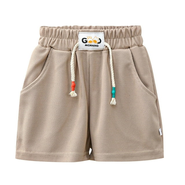 Kcodviy Children Shorts Boys Girls Floral Tops Girls Drawstring Casual Summer Shorts Girls Christmas Clothes Kids Elastic Pants