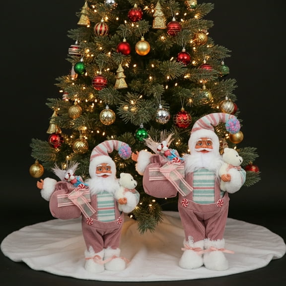 PUYA Christmas Santa Claus Doll Gift Toy Home Table Decoration Collectible Figurines For Xmas Holiday