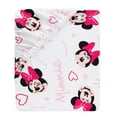 thumbnail image 3 of Lambs & Ivy Disney Baby Minnie Mouse Love White/Pink Heart Fitted Crib Sheet, 3 of 5