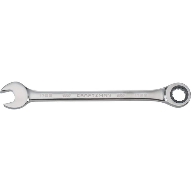 Llave de trinquete Craftsman, métrica, 17 mm, 72 dientes y 12 puntos