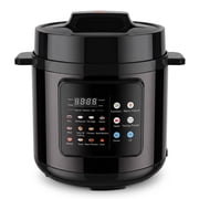 6.5 Quart Electric Pressure Cooker, 16-in-1 Multi Cooker Rice Cooker Slow Cooker Sauté Steamer, Non-Stick Pot, Black